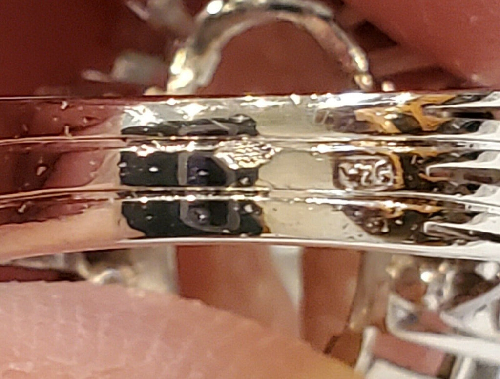 Vintage Aquamarine Diamonds 14K White Gold Ring