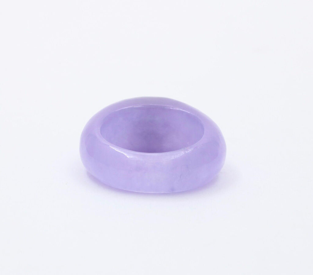 Vintage Purple Jade Amethyst 18K Yellow Gold Ring