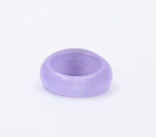 Load image into Gallery viewer, Vintage Purple Jade Amethyst 18K Yellow Gold Ring
