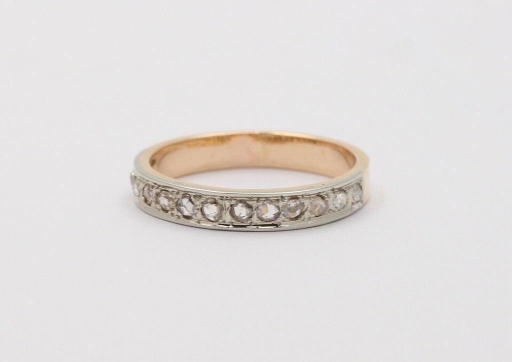 Vintage Emerald Cut Rubies 14K Yellow Gold Wedding Band