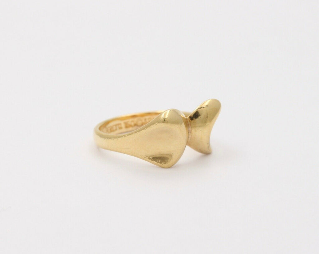 Tiffany and Co Elsa Peretti 18K Yellow Gold Full Hearts Ring