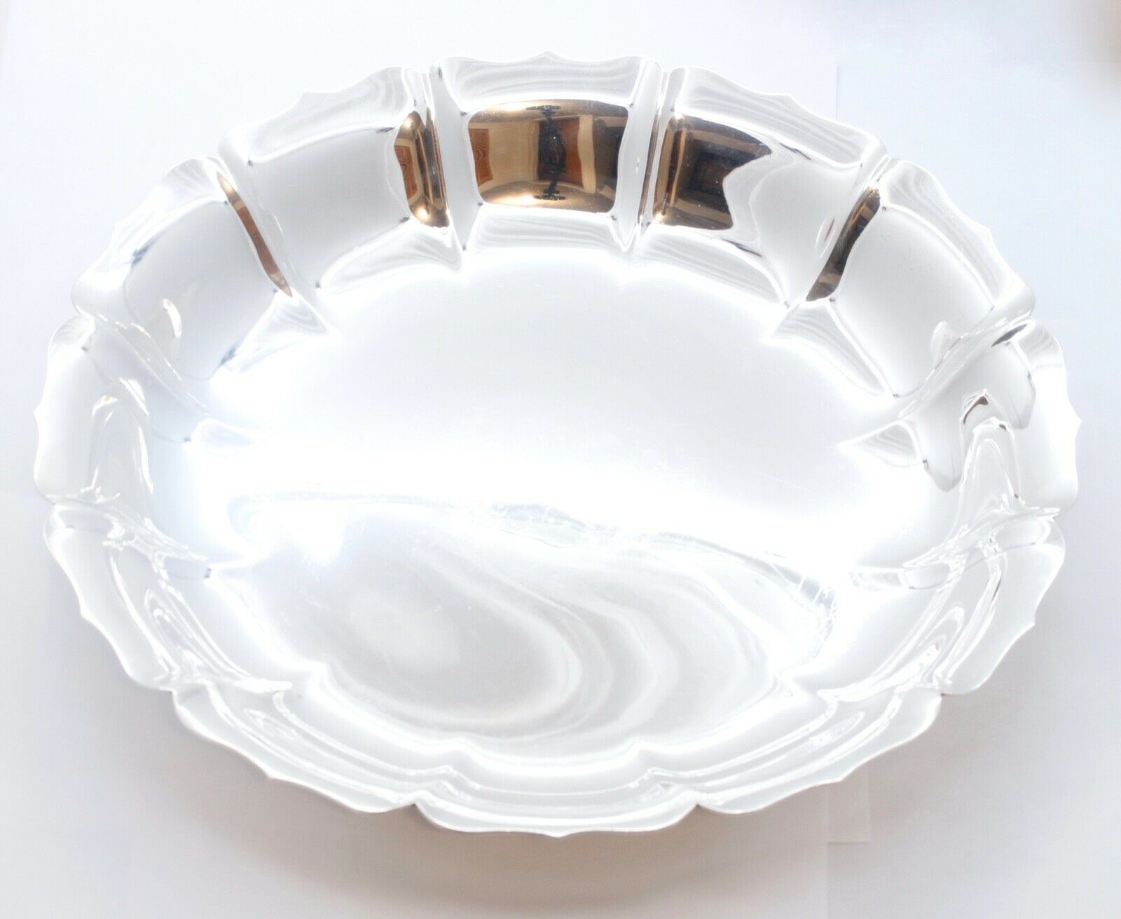 Cartier 925-1000 Serving Dish 925 Sterling Silver 10 Inch #942