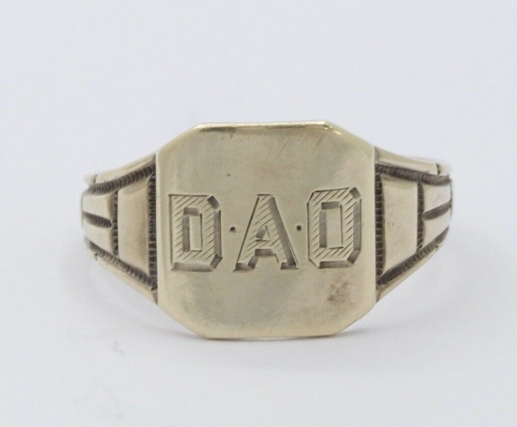 Vintage Otsby & Barton "DAO" Signet Ring