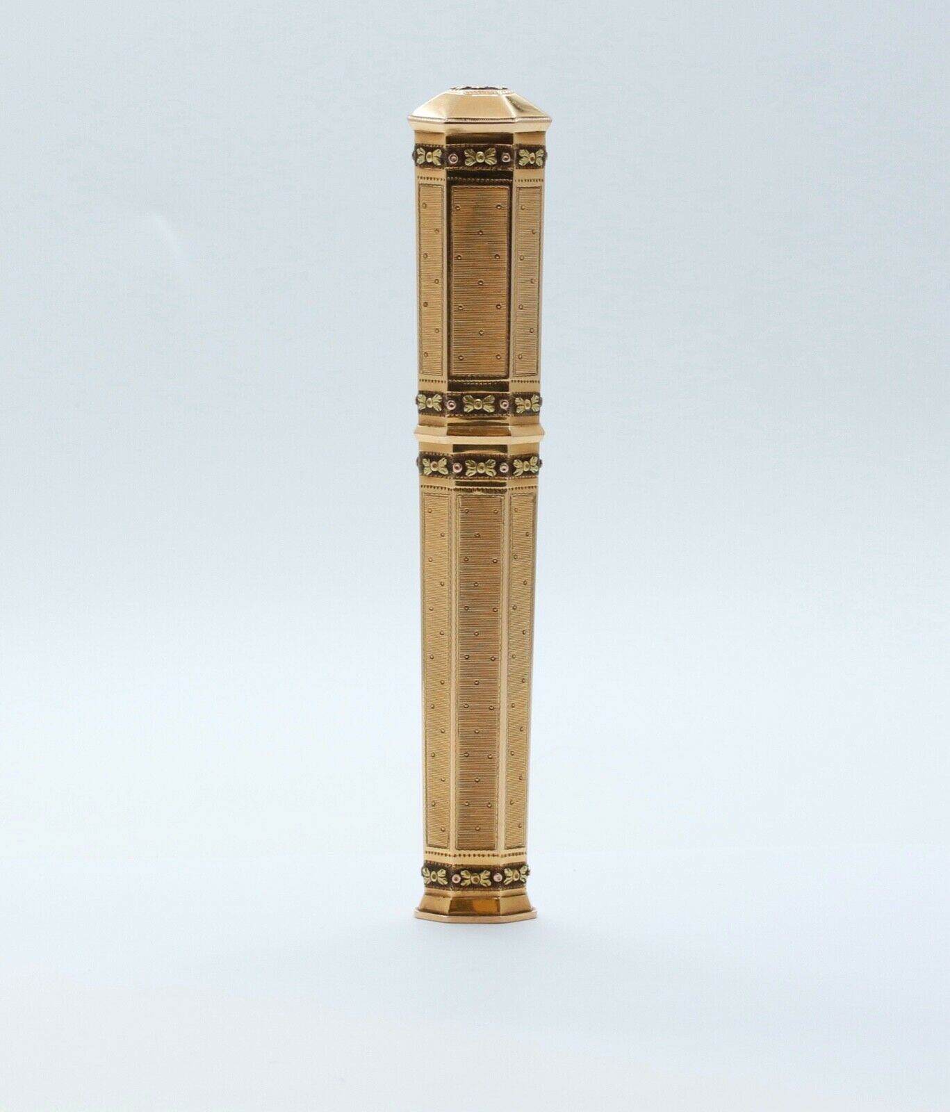 Victorian French 18K Yellow Rose Gold Wax Seal Stamp