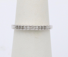 Load image into Gallery viewer, Vintage 14K Gold Half Eternity Diamond Ring Band
