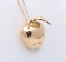 Load image into Gallery viewer, Vintage 14K Yellow Gold Big Apple Charm Pendant
