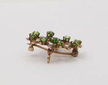 Load image into Gallery viewer, Sweet Victorian Scrolling Green Garnet And Split Pearl Brooch Pin, Pendant, Watc
