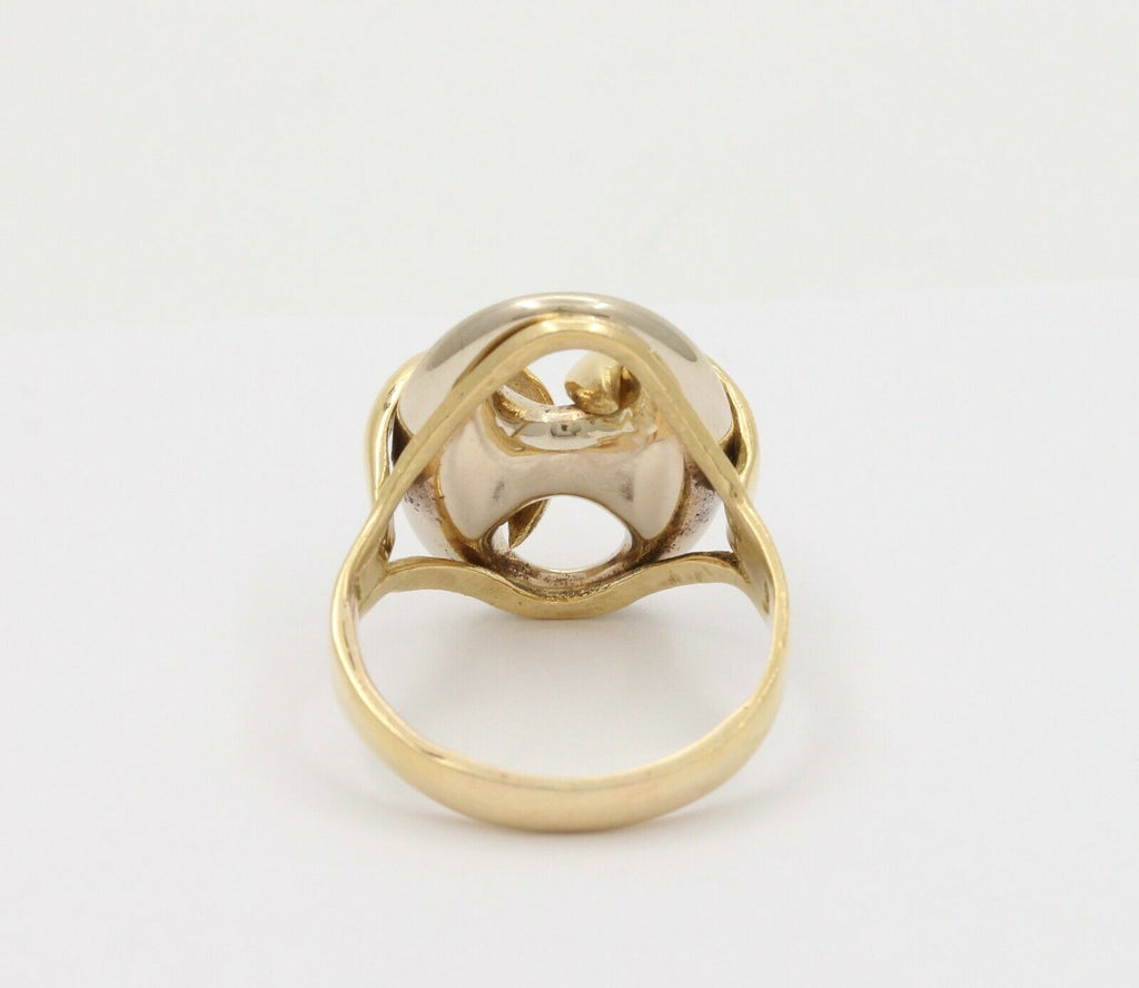 Vintage 18K Two Tone Gucci Link Ring