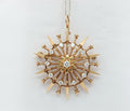 Vintage 14K Yellow Gold Diamond Star Pendant