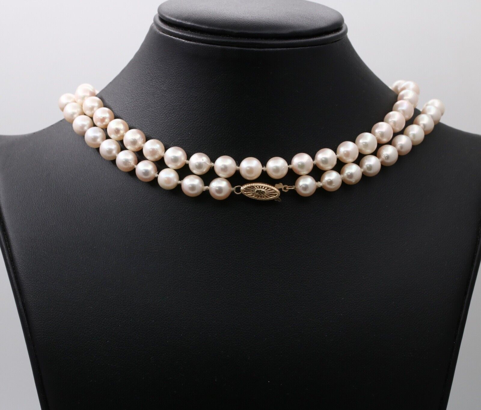 Vintage Akoya Pearl 14K Yellow Gold Hallmarked Necklace