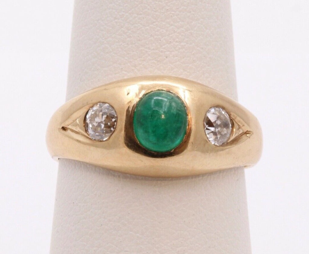 Vintage Ladies 14k Yellow Gold Diamonds Anniversary Wedding Band