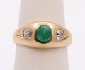 Vintage Ladies 14k Yellow Gold Diamonds Anniversary Wedding Band
