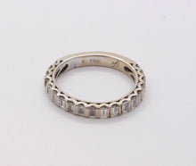 Load image into Gallery viewer, Vintage Ladies Diamonds 14K White Gold Wedding Band Stacking Ring
