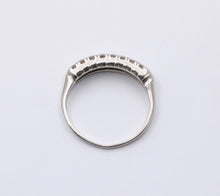 Load image into Gallery viewer, Antique Art Deco Diamond Platinum Ring band, Wedding Band
