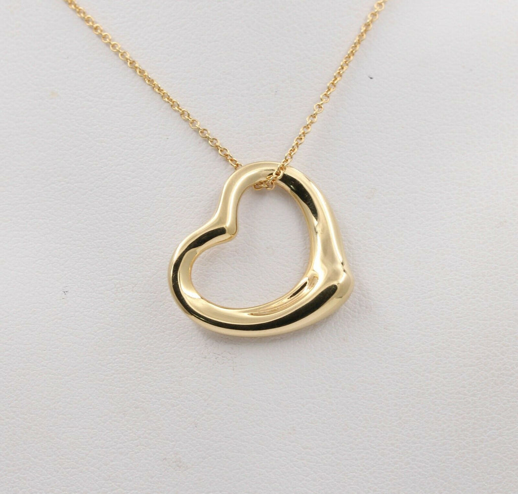 Tiffany & Co Elsa Peretti 22MM Open Heart Pendant