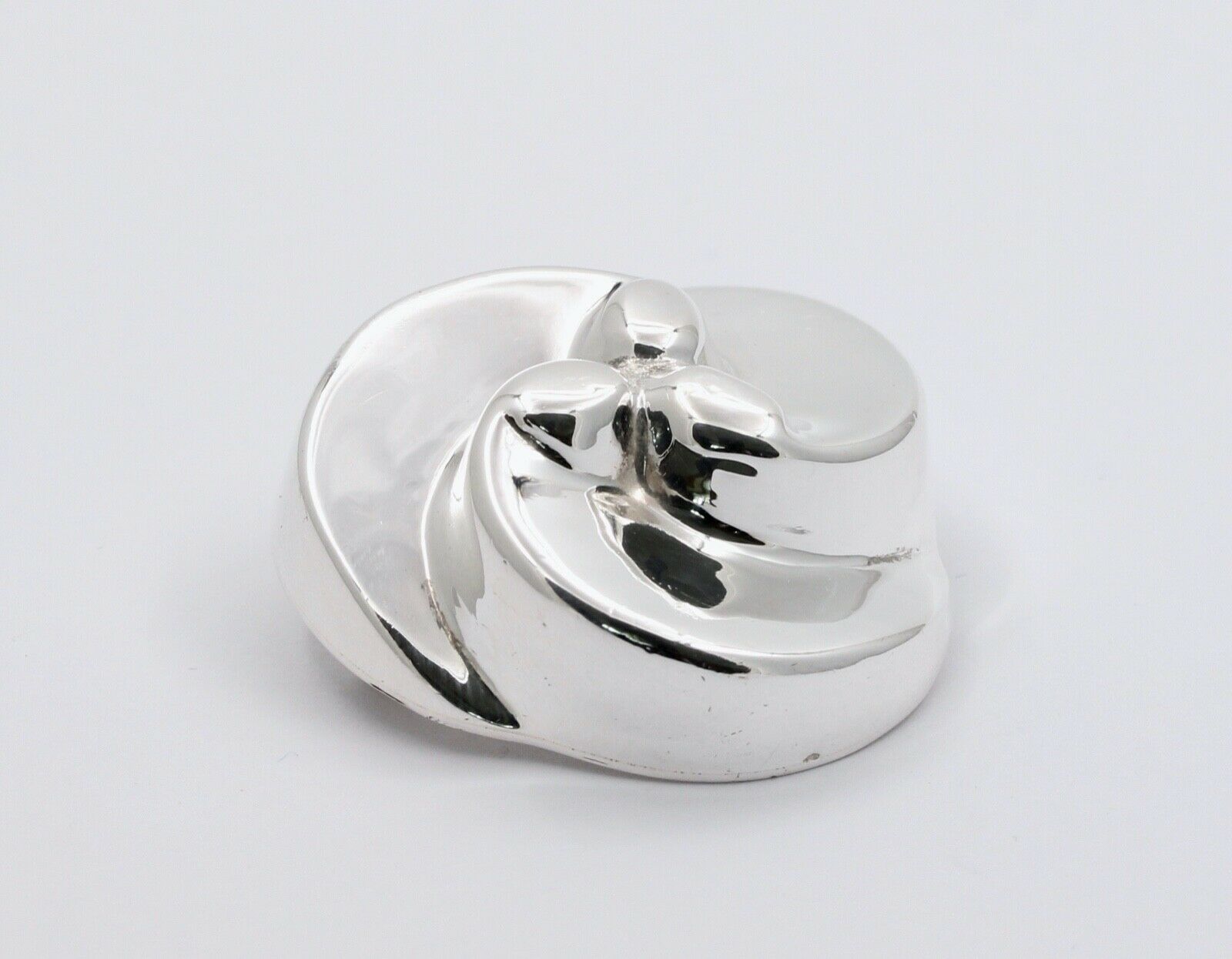 Vintage Sterling Silver Floral Brooch
