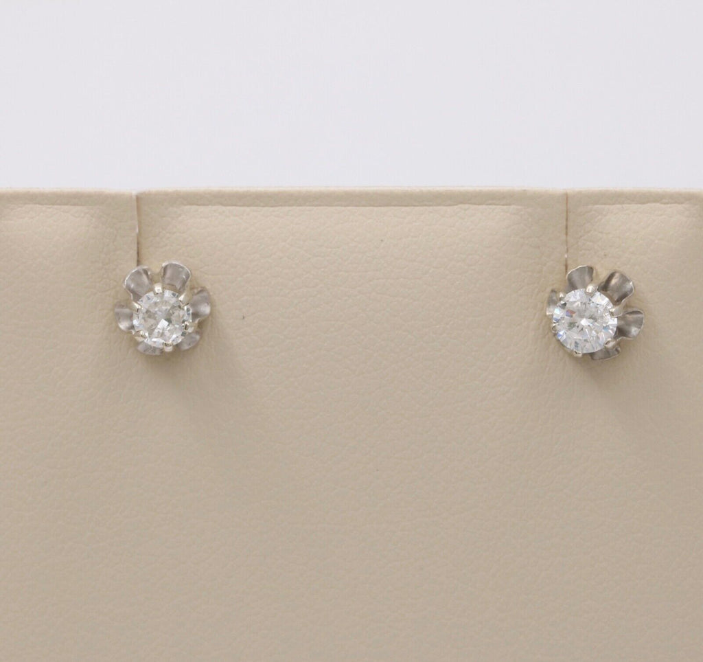Timeless Diamond 14K White Gold Studs.