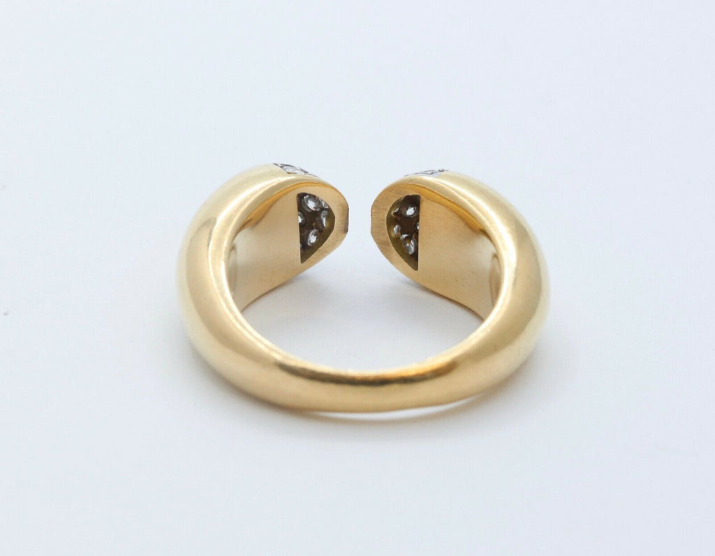 English Diamonds 18K Yellow Gold Open Ends Ring