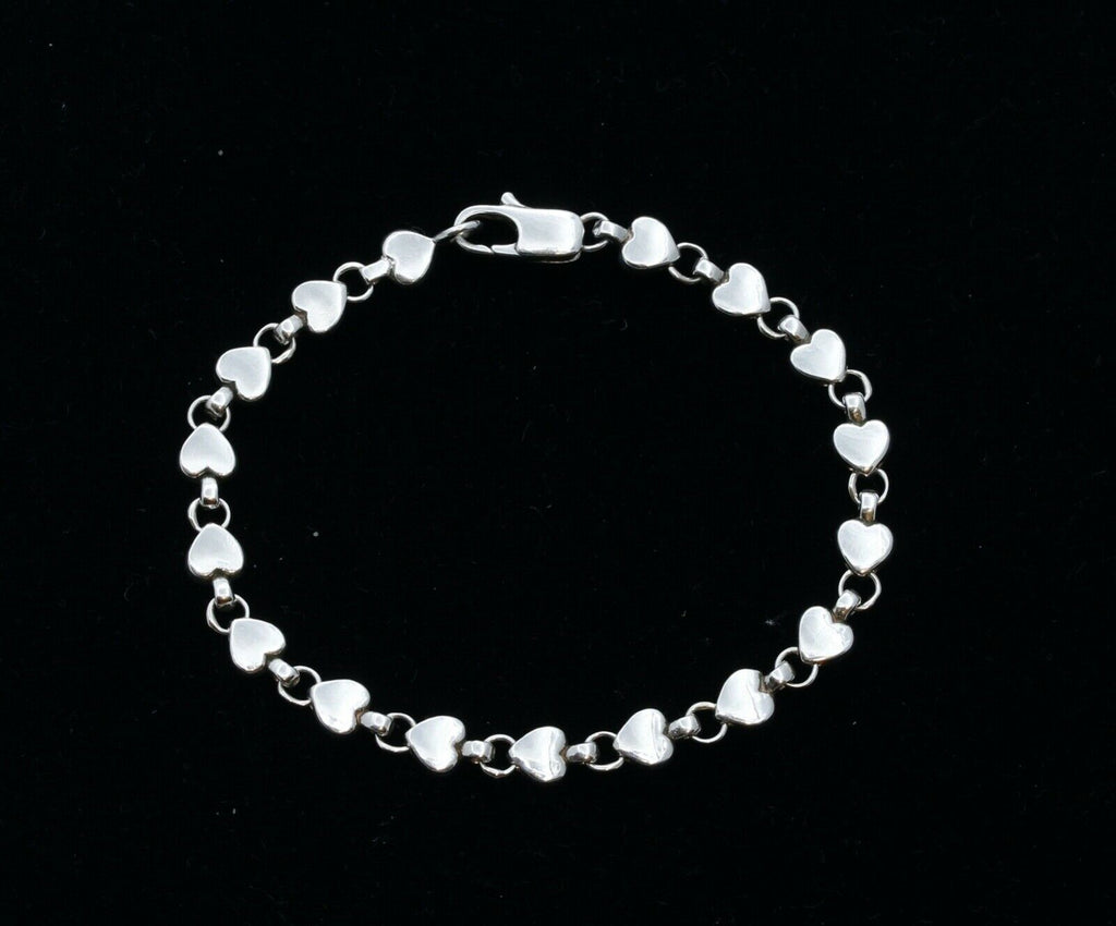 Tiffany and Co Hearts Link 925 Sterling Silver Bracelet