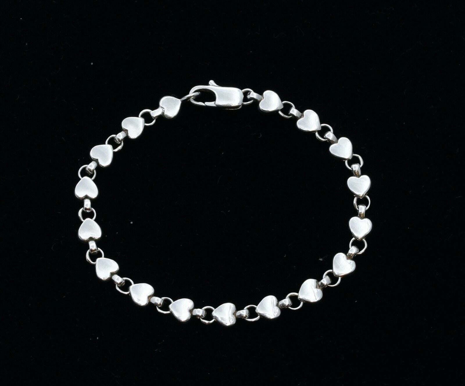 Tiffany and Co Hearts Link 925 Sterling Silver Bracelet