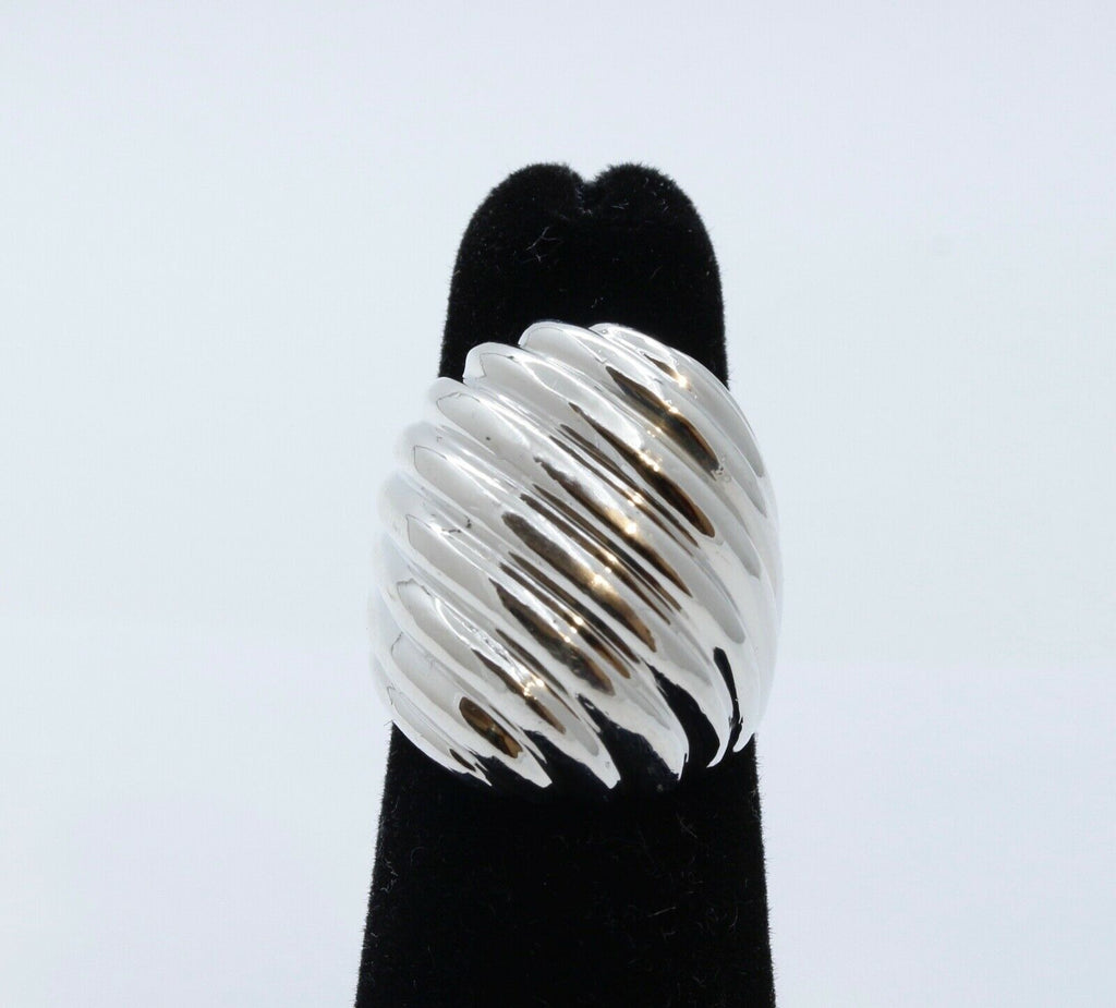 Vintage Tiffany and Co. Scallop Ring 925 Sterling Silver