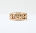 Art Deco Orange Blossom 14K Yellow Gold Wedding Band