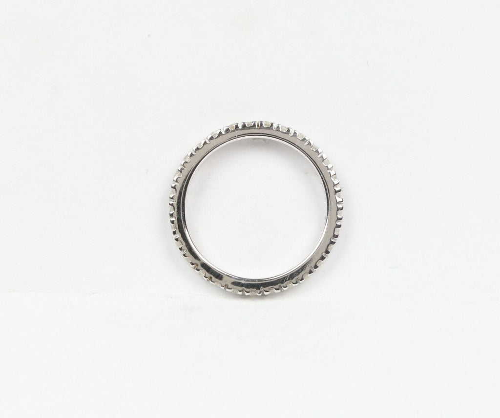 Vintage Ladies 14K White Gold Eternity Band