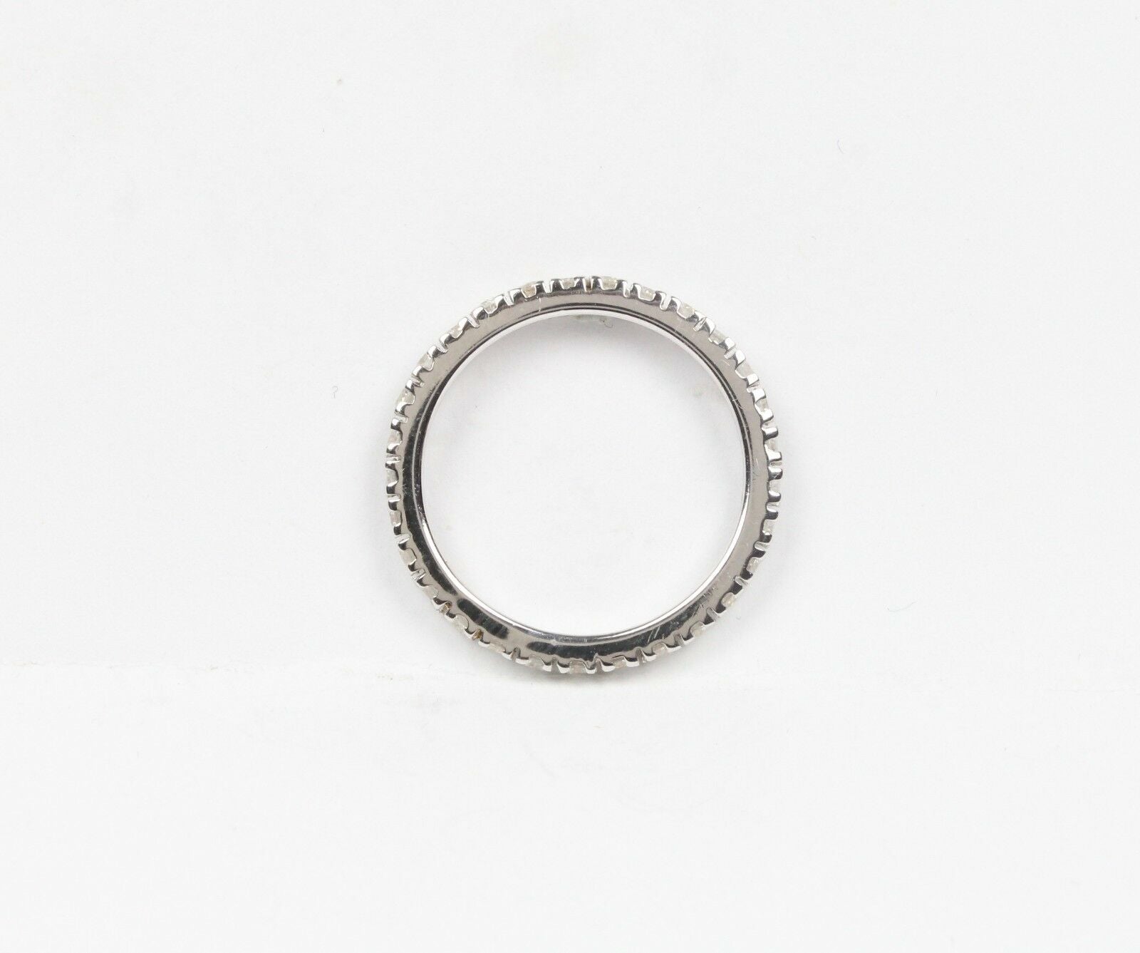 Vintage Ladies 14K White Gold Eternity Band