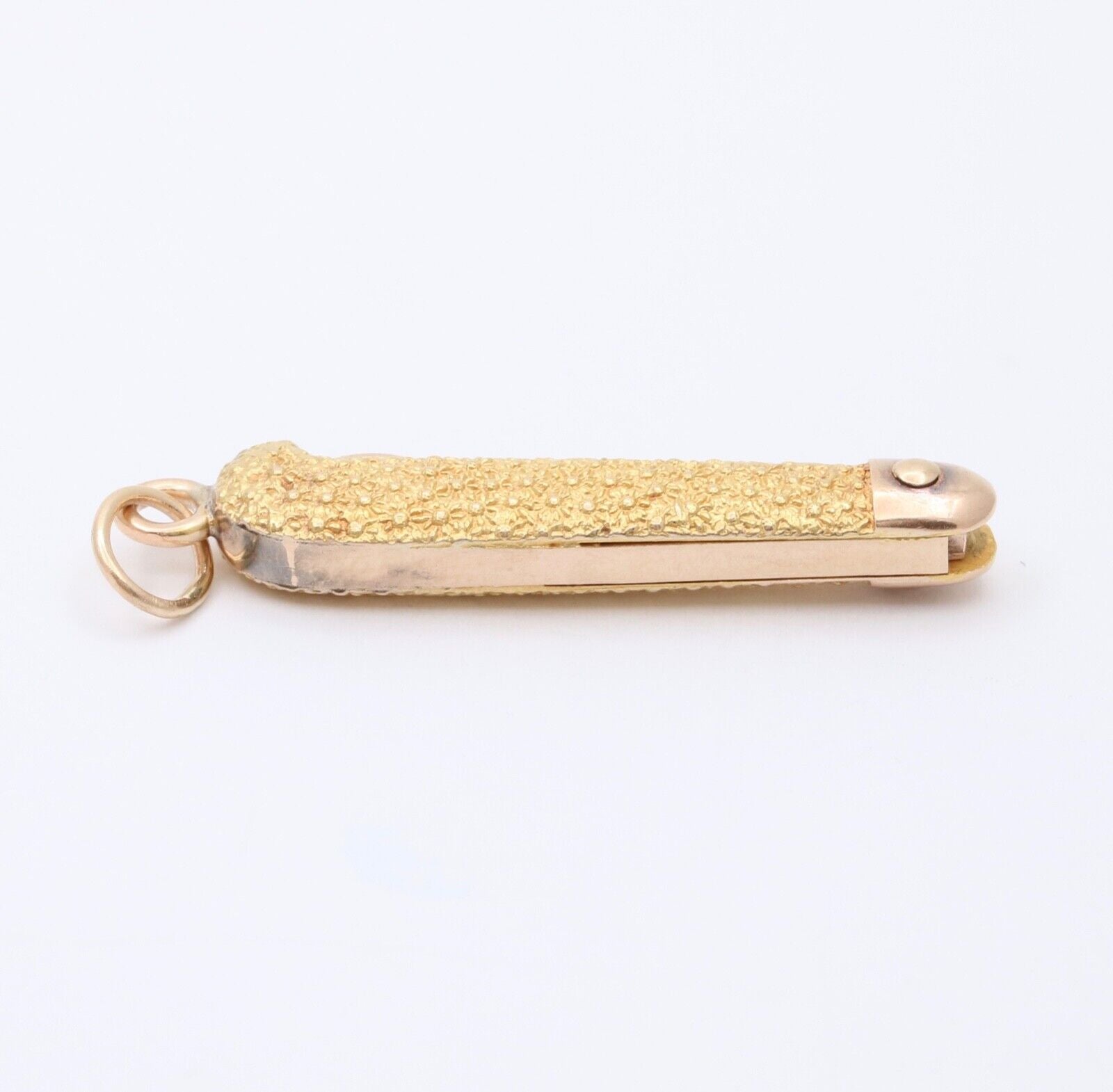 Victorian 14K Yellow Gold Watch Button Hook Tool FOB Pendant