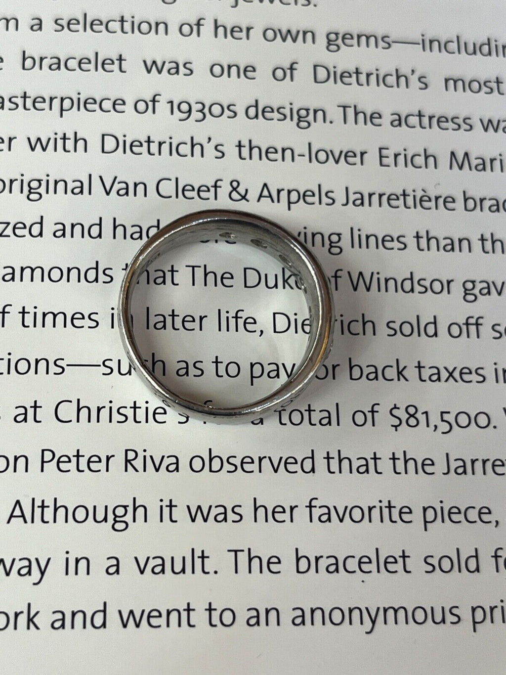 Classic Platinum Six Diamond Half Eternity Band.