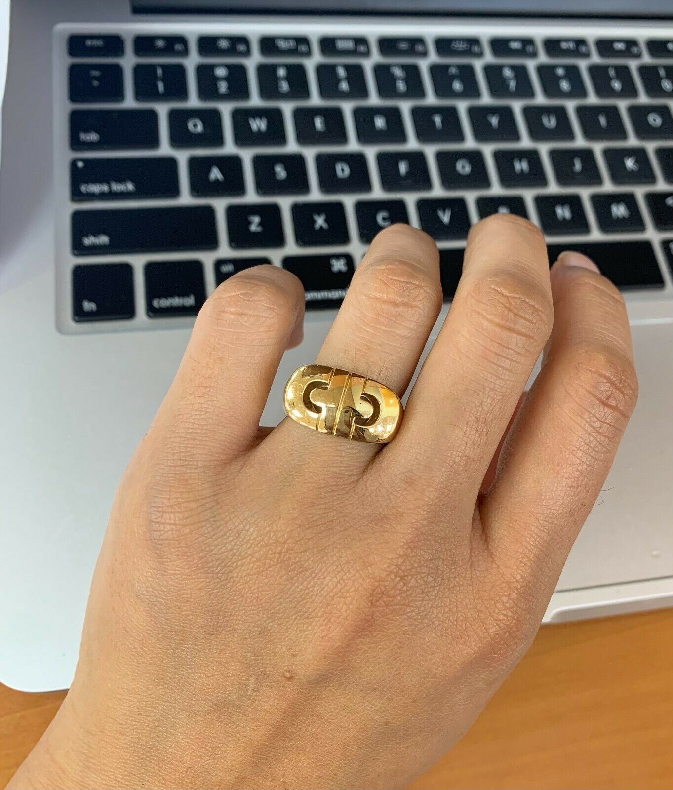 Vintage Bulgari Parentesi 18K Yellow Gold Ring