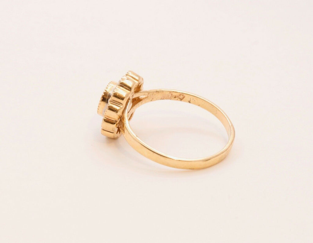 Midi Knuckle Ladies Diamonds 14K Yellow Gold Ring