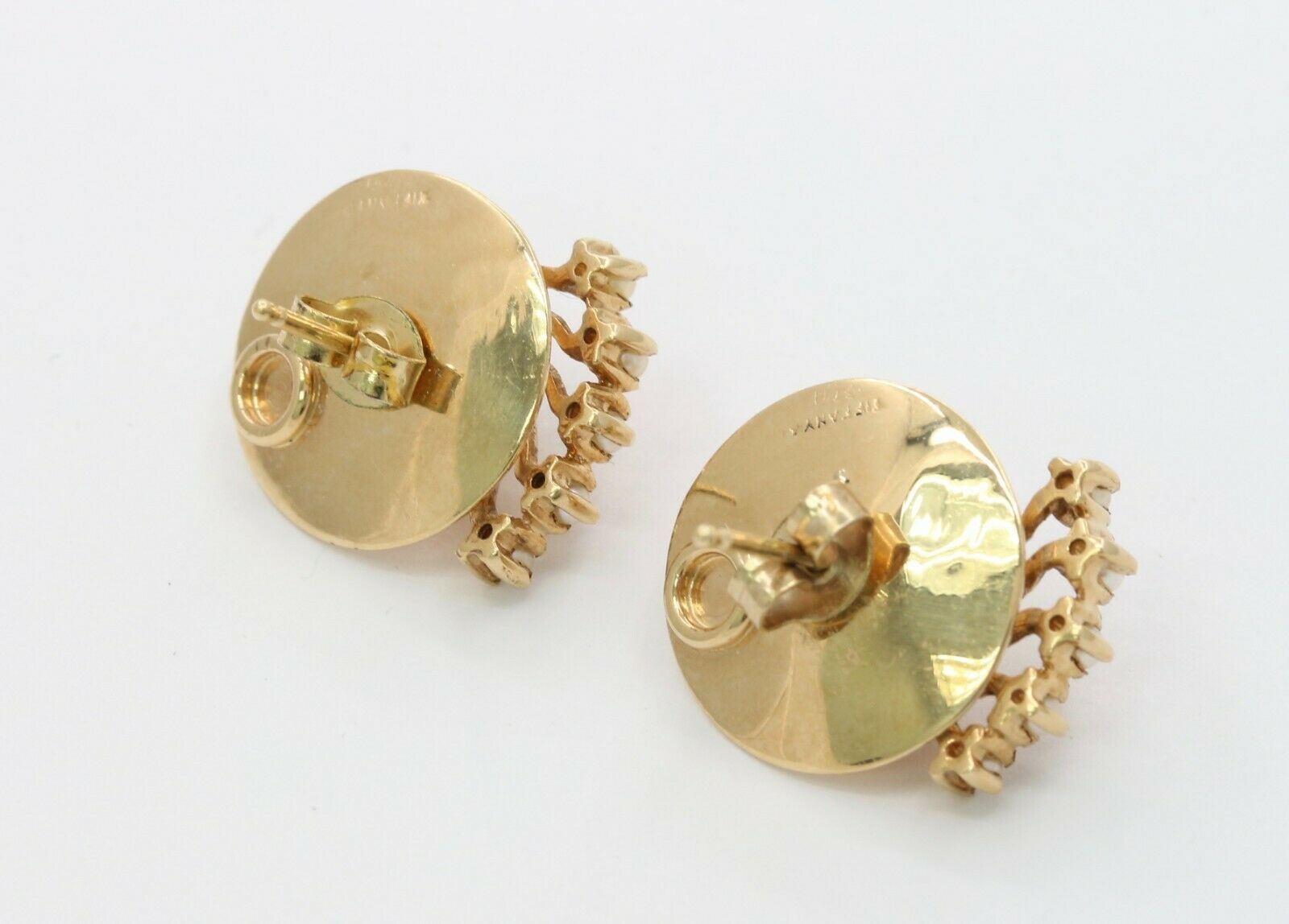 Retro Tiffany & Co 14K Yellow Gold Earrings