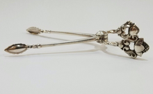 Load image into Gallery viewer, Antique Georg Jensen Flower Scrollwork Sterling Silver Sugar Cube Tongs
