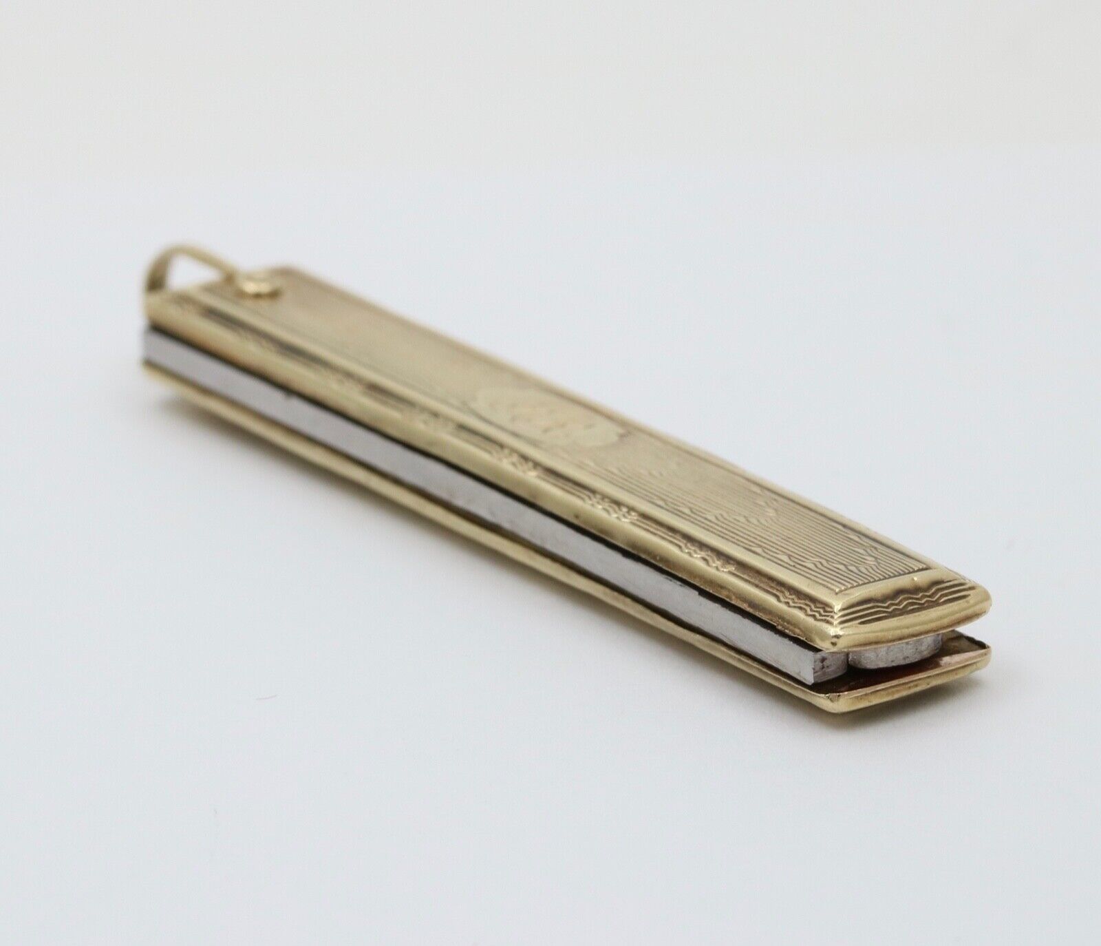 Vintage 14K Yellow Gold Pocket Knife Pendant, Necklace