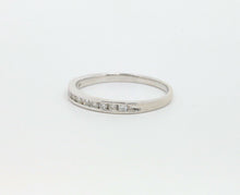 Load image into Gallery viewer, Vintage Ladies Stackable Diamonds Platinum Wedding Band Ring
