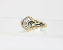 Load image into Gallery viewer, Art Deco Diamond 14K Yellow Gold Engagement Ring
