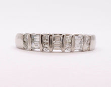 Load image into Gallery viewer, Vintage Ladies Diamonds Platinum White Gold Wedding Band Stackable Ring
