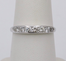 Load image into Gallery viewer, Vintage 18K Gold Diamond Half Eternity Band.
