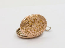 Load image into Gallery viewer, Victorian 10K Yellow Gold Diamond Memorial Locket
