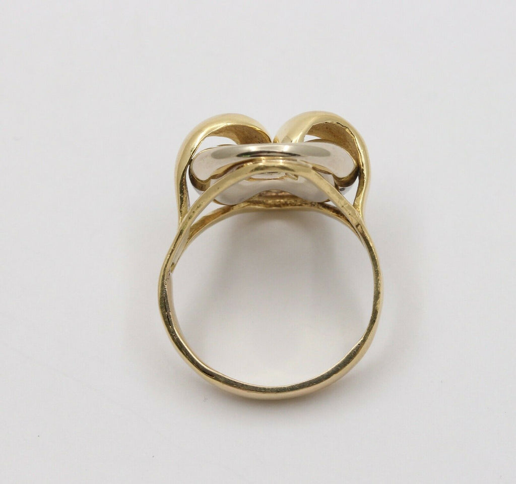 Vintage 18K Two Tone Gucci Link Ring