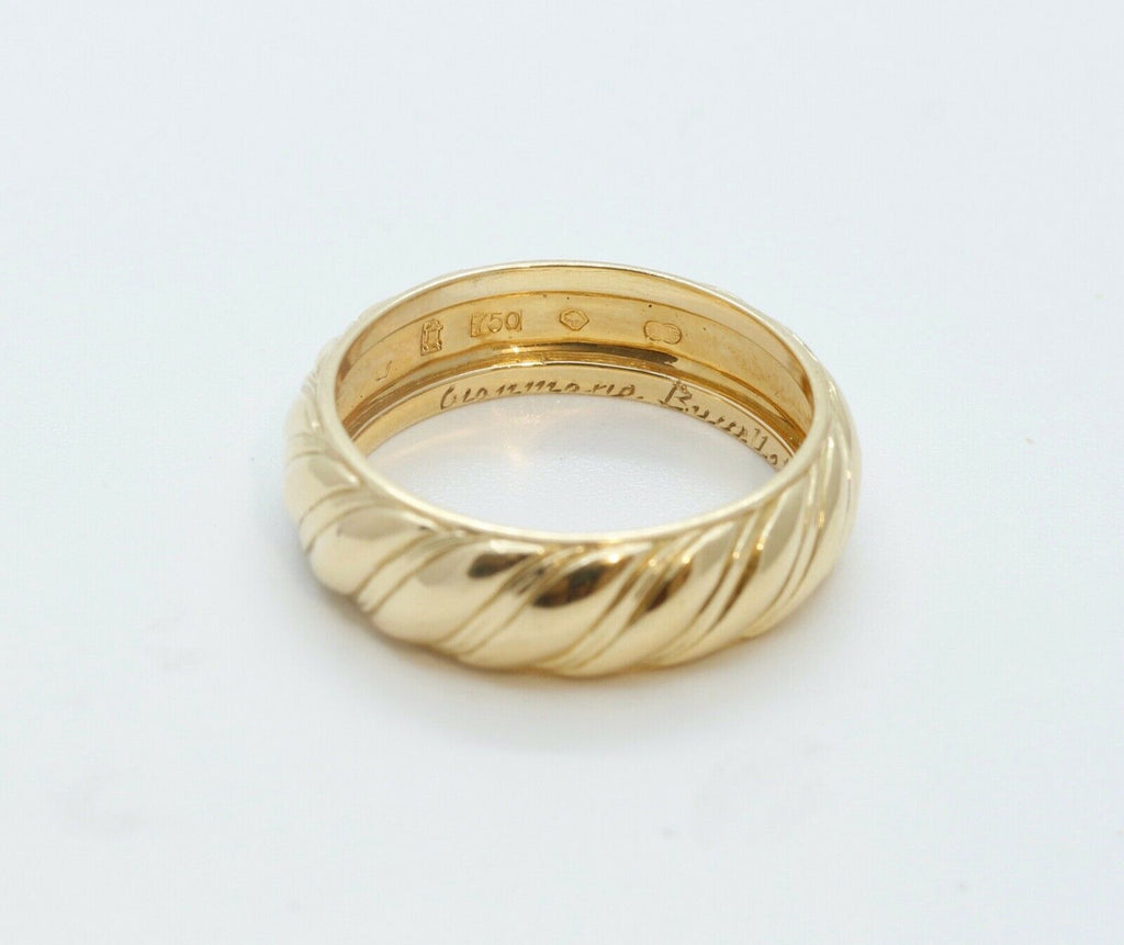 Very Fine 18K Buccelatti Cable Ring