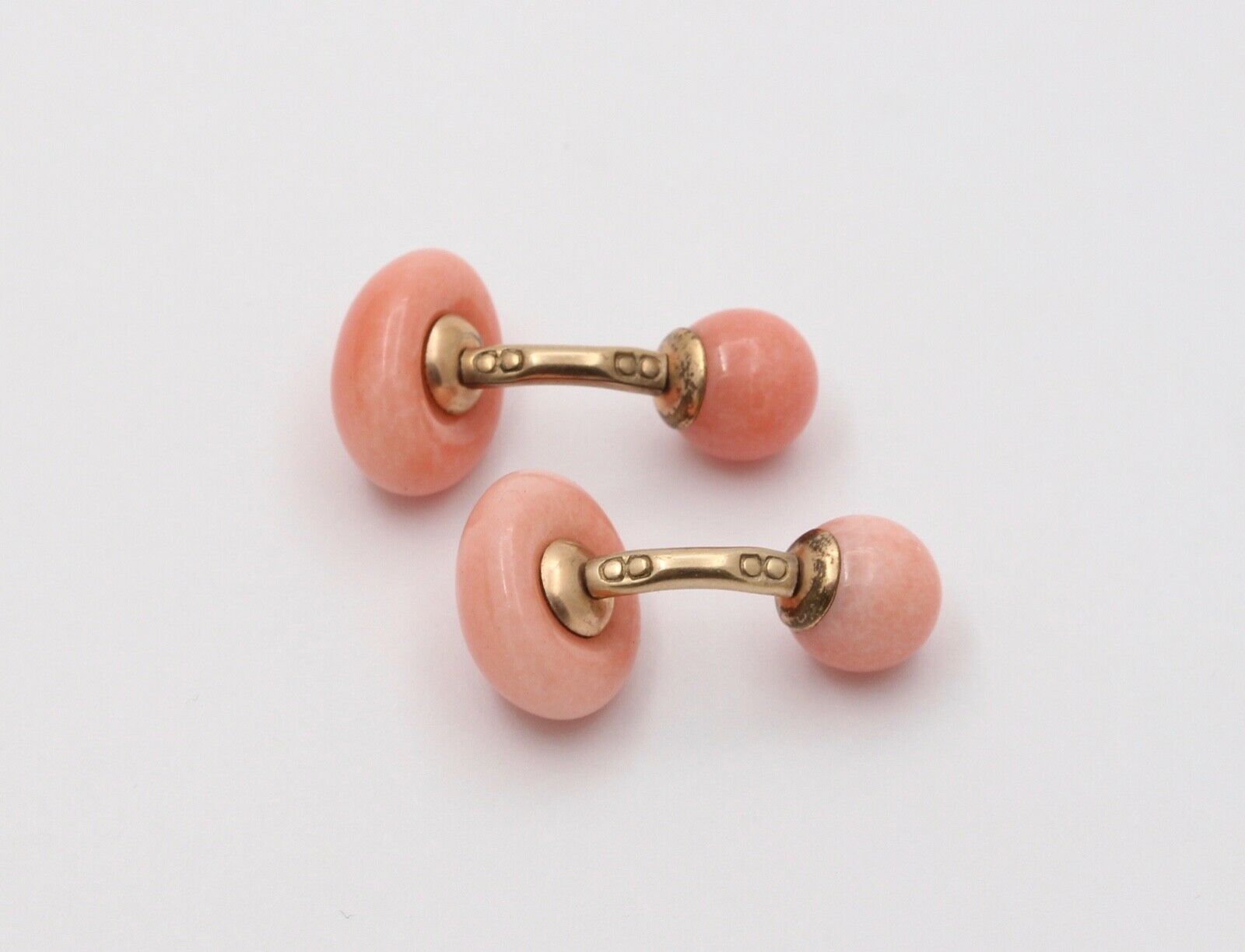 Antique Leach & Garner Jasper Gold Filled Cufflinks