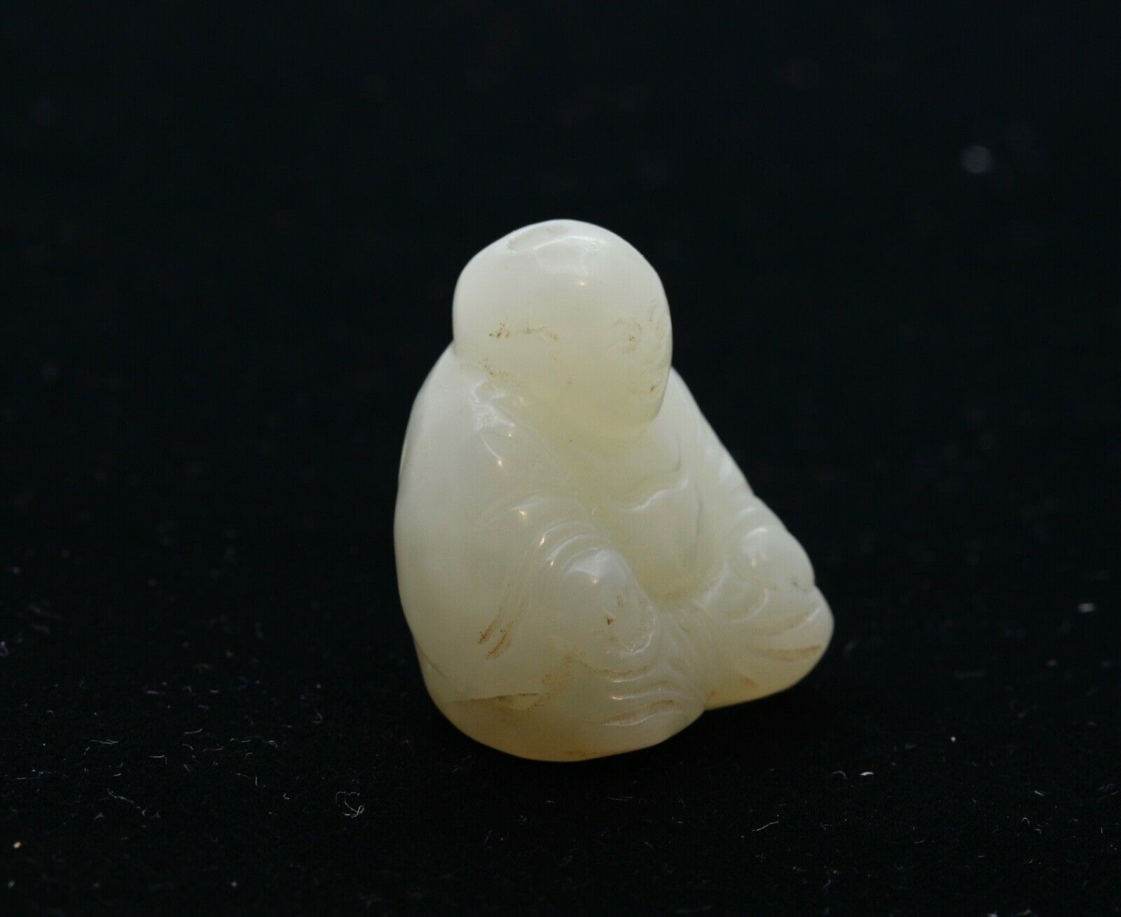 Carved Translucent Jade Budda Pendant Statue