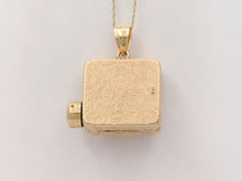 Load image into Gallery viewer, Vintage Organ 14K Yellow Gold Turquoise Pendant
