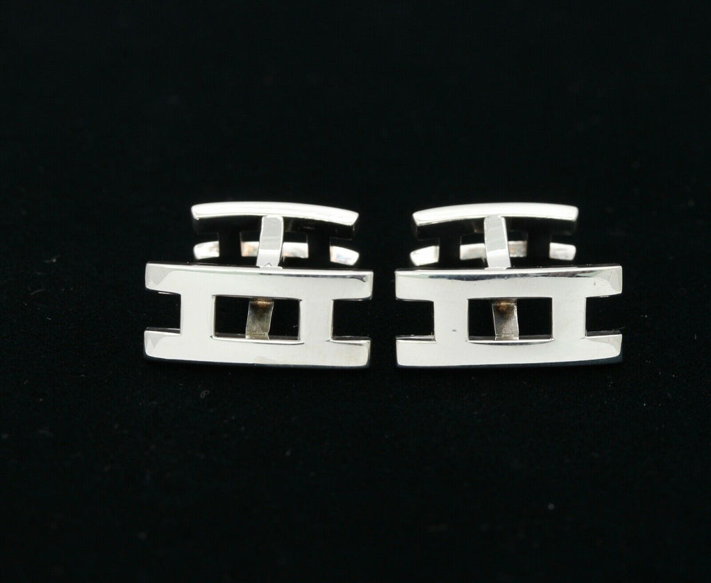HERMÈS Sterling Parallele Cufflinks 925