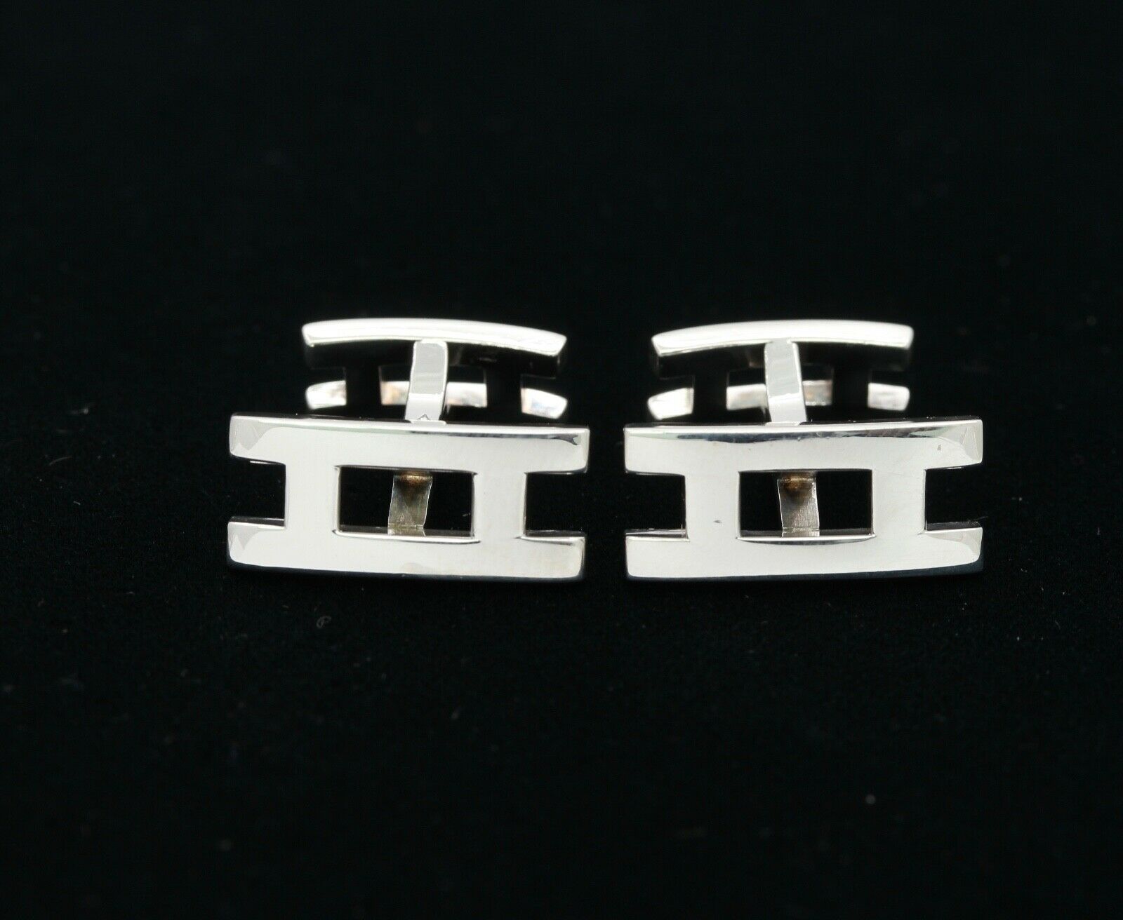 HERMÈS Sterling Parallele Cufflinks 925