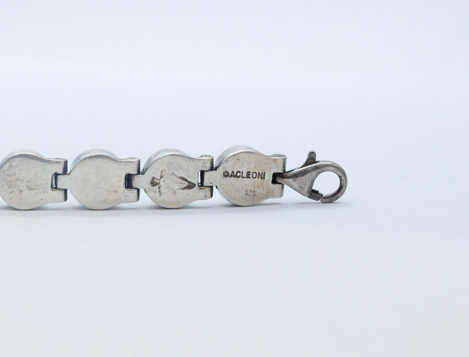 Vintage Aceloni Bracelet 925 Sterling Silver and Pearls