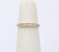 Vintage Diamonds 14K Yellow Gold Wedding Stacking Band Ring