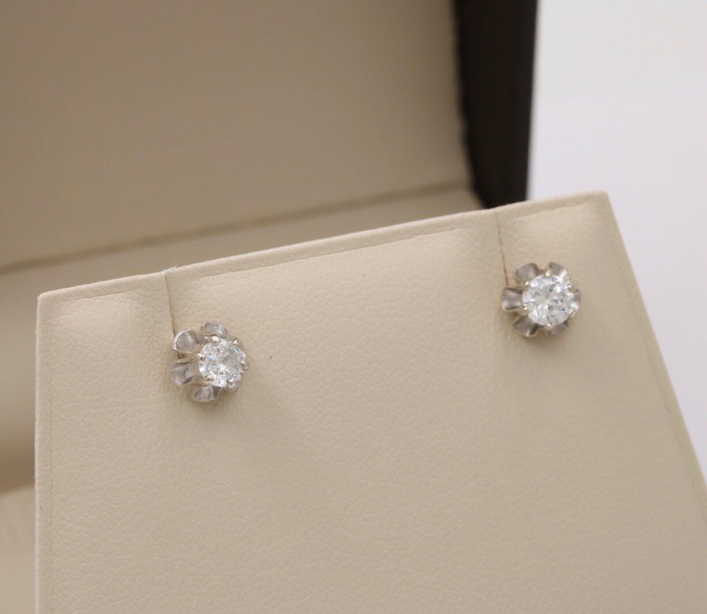 Timeless Diamond 14K White Gold Studs.